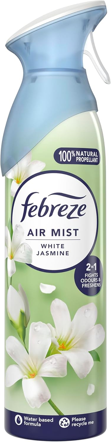 FEBREZE AIR FRESHENER SPRAY WHITE JASMINE 185ML. HOFEB245 \\\KD35599