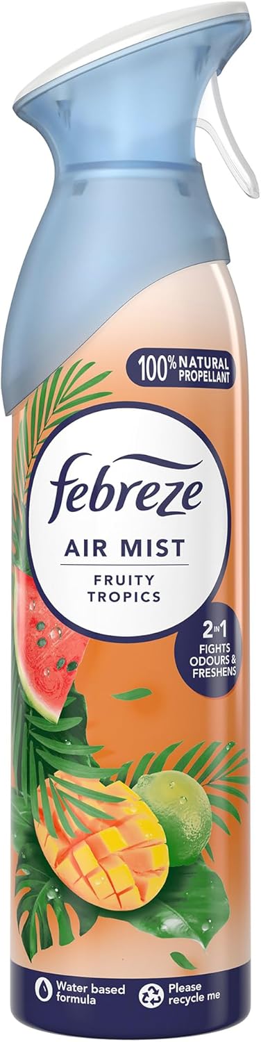 FEBREZE AIR FRESHENER SPRAY FRUITY TROPICS 185ML. HOFEB246 \\\KD35600