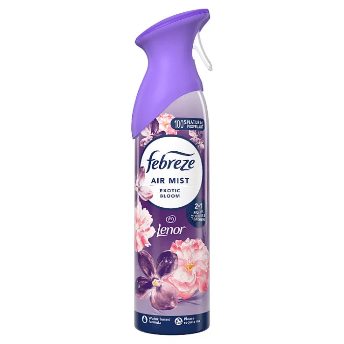 FEBREZE AIR FRESHENER SPRAY EXOTIC BLOOM 185ML. HOFEB263 \\\KD35601