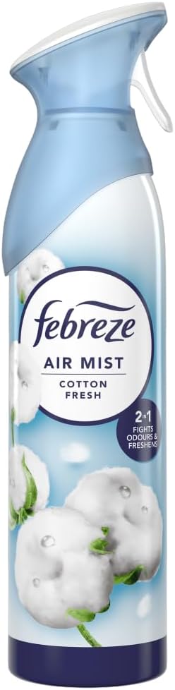 FEBREZE AIR MIST FRESHENER SPRAY COTTON FRESH 185ML. HOFEB290 \\\KD35603