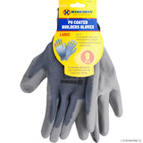 MARKSMAN SIZE 9 GREY / GREY NITRILE COATED GLOVES - LARGE. 63071C \\\KD35642