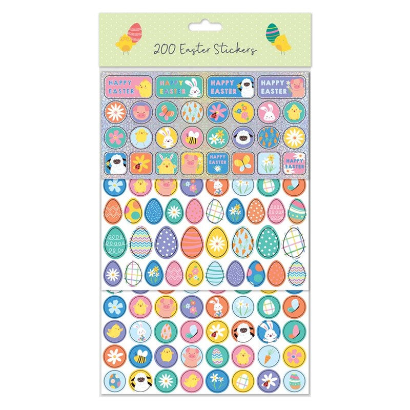 TALLON ASSORTED EASTER STICKER 200/PK. TA6412 \\\KD35944