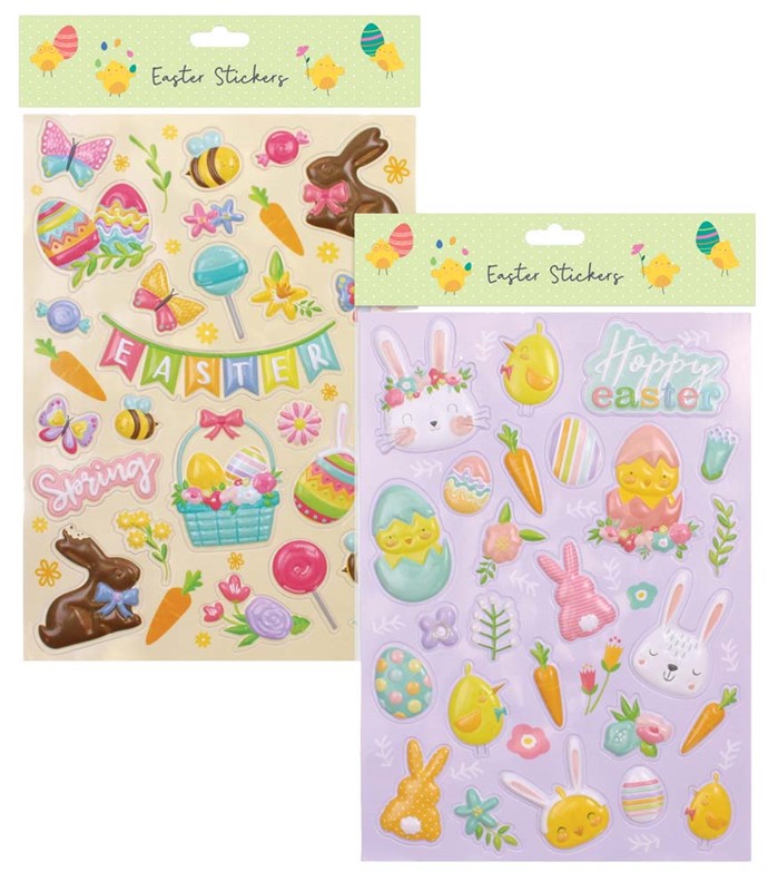 TALLON ASSORTED EASTER BUBBLE STICKER. TA6453 \\\KD35945