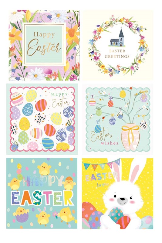 TALLON ASSORTED EASTER CARDS 8/PK. TA6461 \\\KD35948