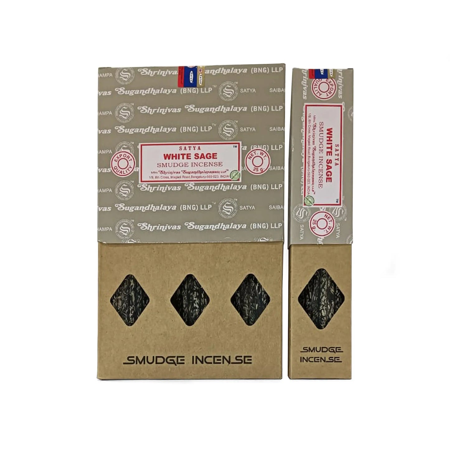 PACK OF 12 SATYA SMUDGE WHITE SAGE INCENSE STICKS 15G. DEIT01227 \\\KD35966