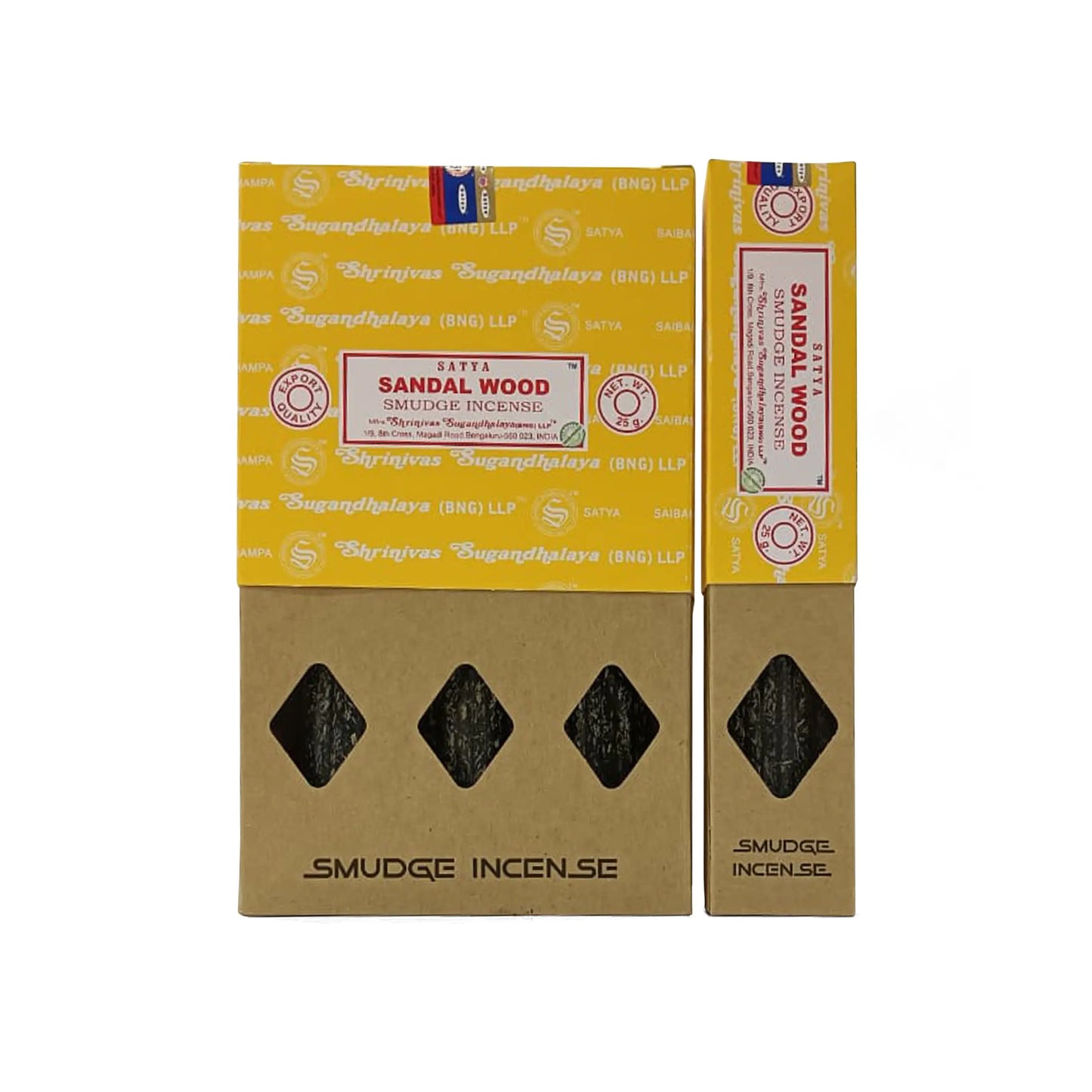 PACK OF 12 SATYA SMUDGE SANDAL WOOD INCENSE STICKS 15G. DEIT01226 \\\KD35967