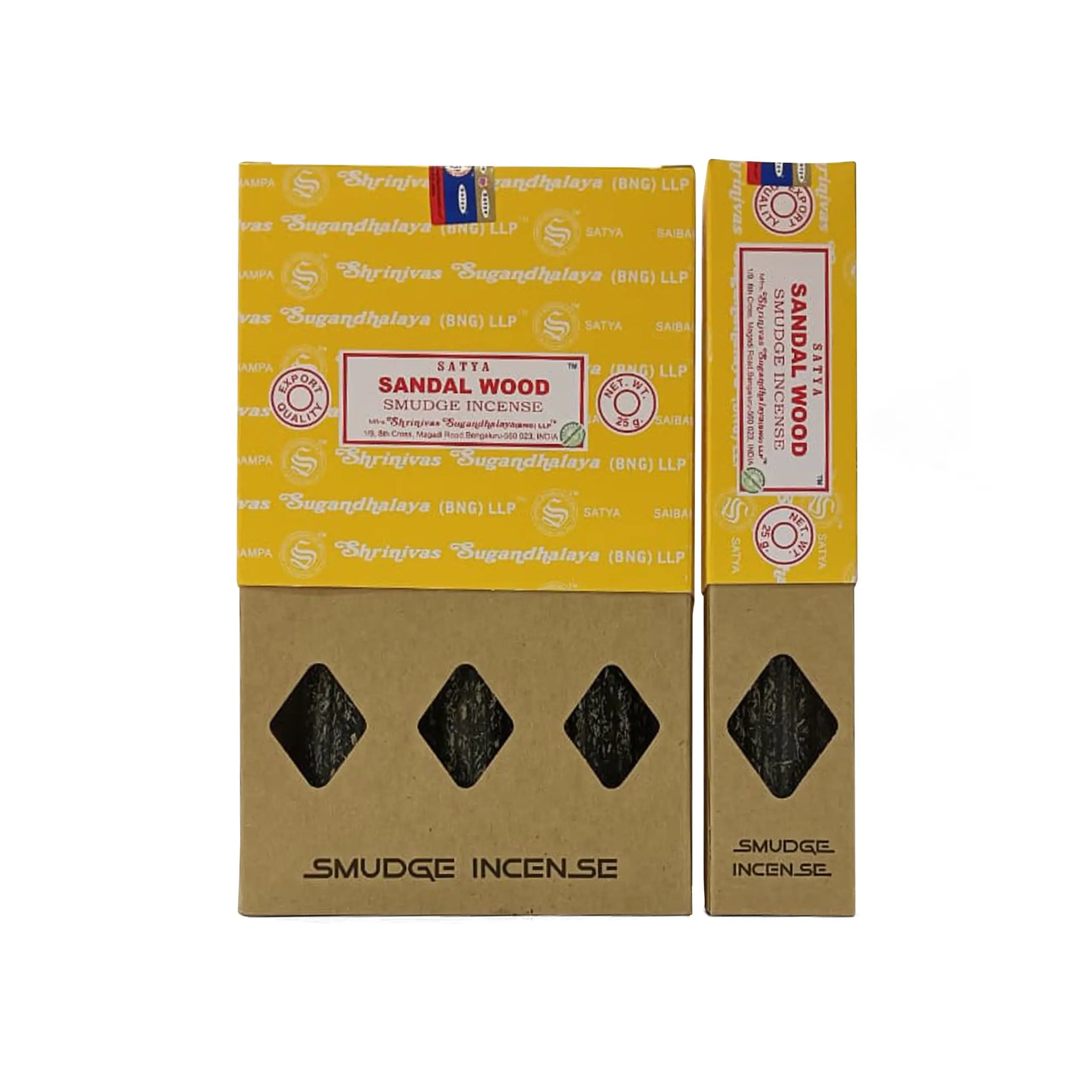 PACK OF 12 SATYA SMUDGE SANDAL WOOD INCENSE STICKS 15G. DEIT01226 \\\KD35967