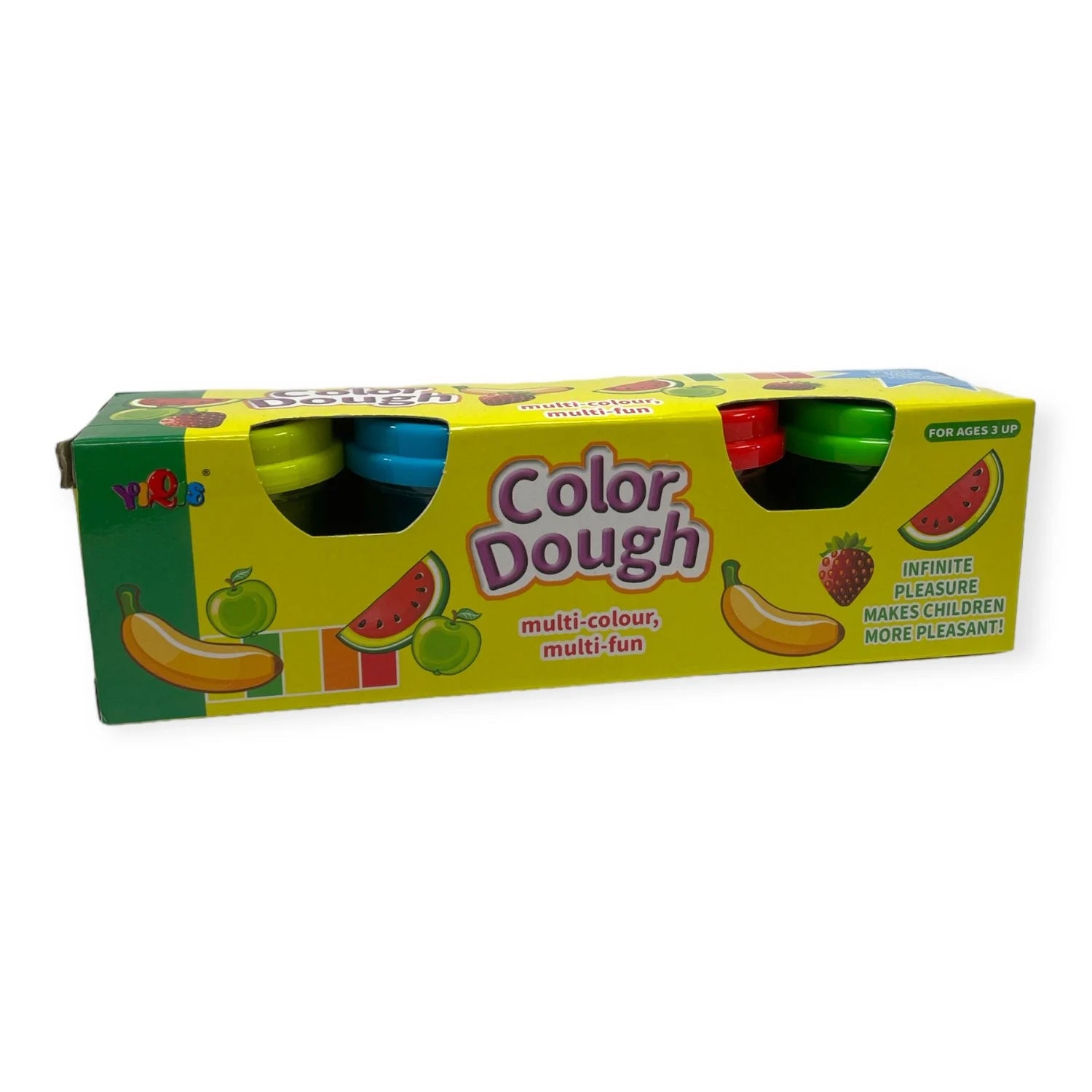 ASSORTED COLOUR MULTI FUN PLAY DOUGH 4/PK. HU9477 \\\KD36003