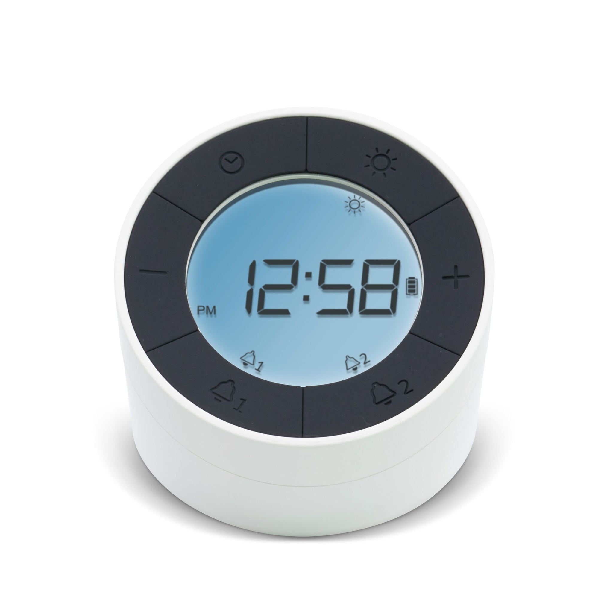 ACCTIM JOWIE DUAL DIGITAL TOUCH SENSOR ALARM CLOCK. AC16202 \\\KD36025