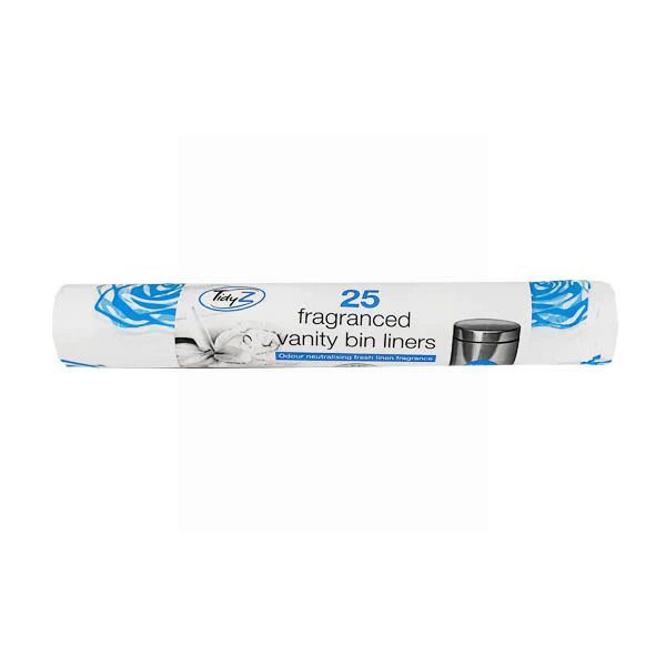TIDYZ FRAGRANCED VANITY BIN LINERS 10L 25/PK. B1564 \\\KD36028