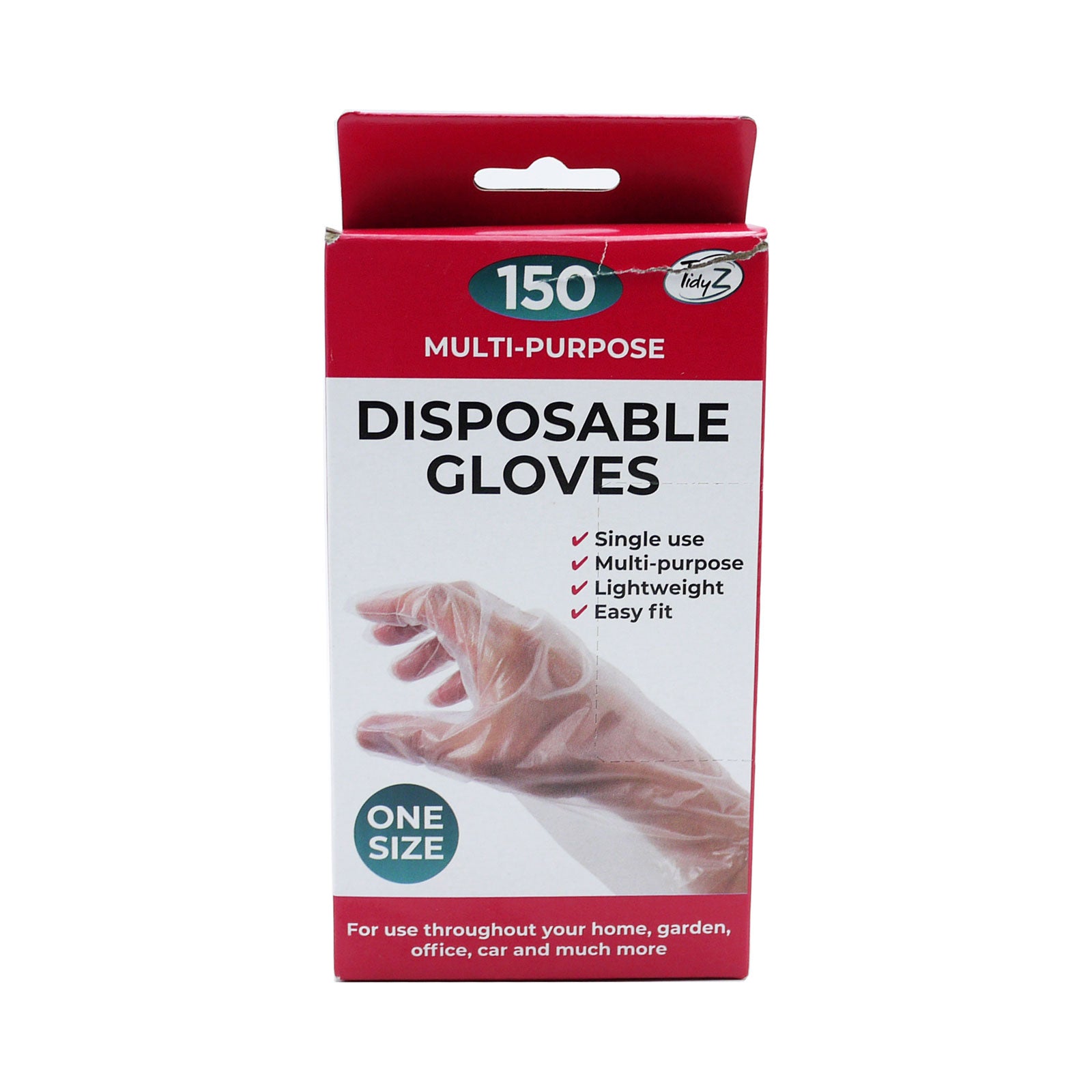TIDYZ MULTIPURPOSE DISPOSABLE GLOVES 150/PK. B0527 \\\KD36034