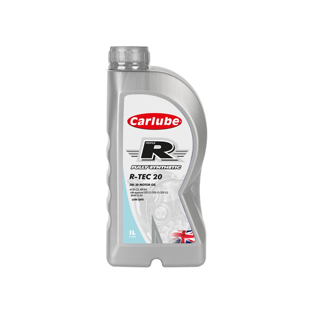 CARLUBE TRIPLE R -TEC 20 5W-30 FULLY SYNTHETIC VEHICLE ENGINE OIL 1L. KBV001 \\\KD36068