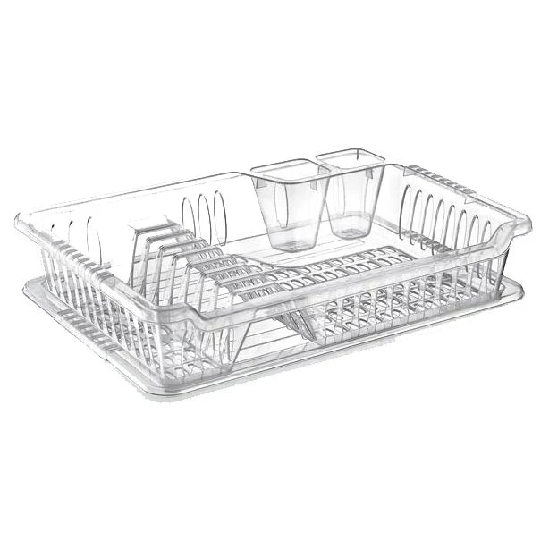 HOBBY LIFE SMALL CLEAR VIOLET DISH DRAINER WITH TRAY 29 X 40CM. 041097 \\\KD36127