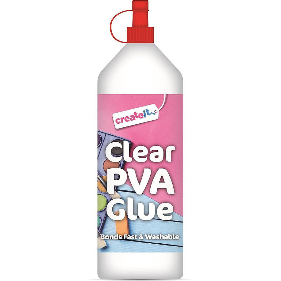 CREATE IT CLEAR WASHABLE PVA GLUE 1LTR. WDL9901 \\\KD36229