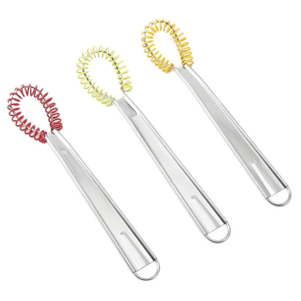 STEELEX ASSORTED MINI SILICONE MAGIC WHISK 20CM \\\KD36261