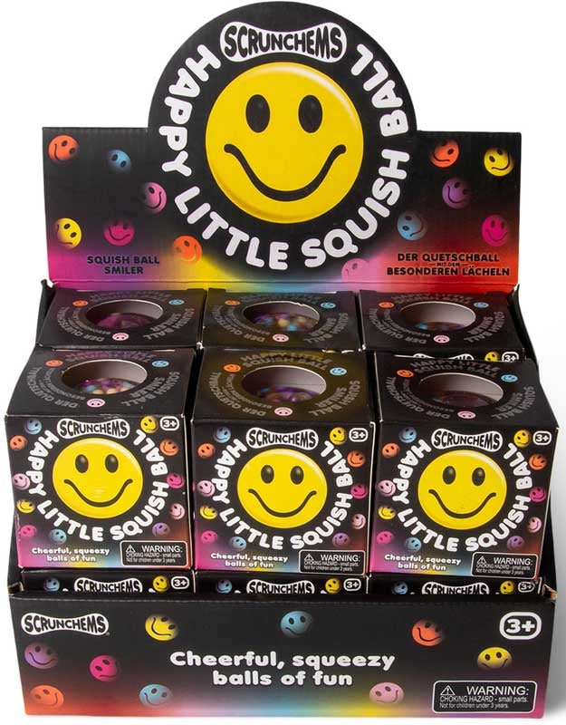 SCRUNCHEMS ASSORTED THE HAPPY LITTLE SQUISH BALL \\\KD36305