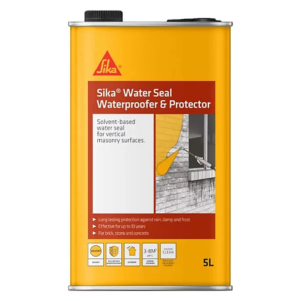 EVERBUILD WATERPROOFER & PROTECTOR WATER SEAL SOLVENT MASONRY SURFACE 5 LTR \\\KD36343