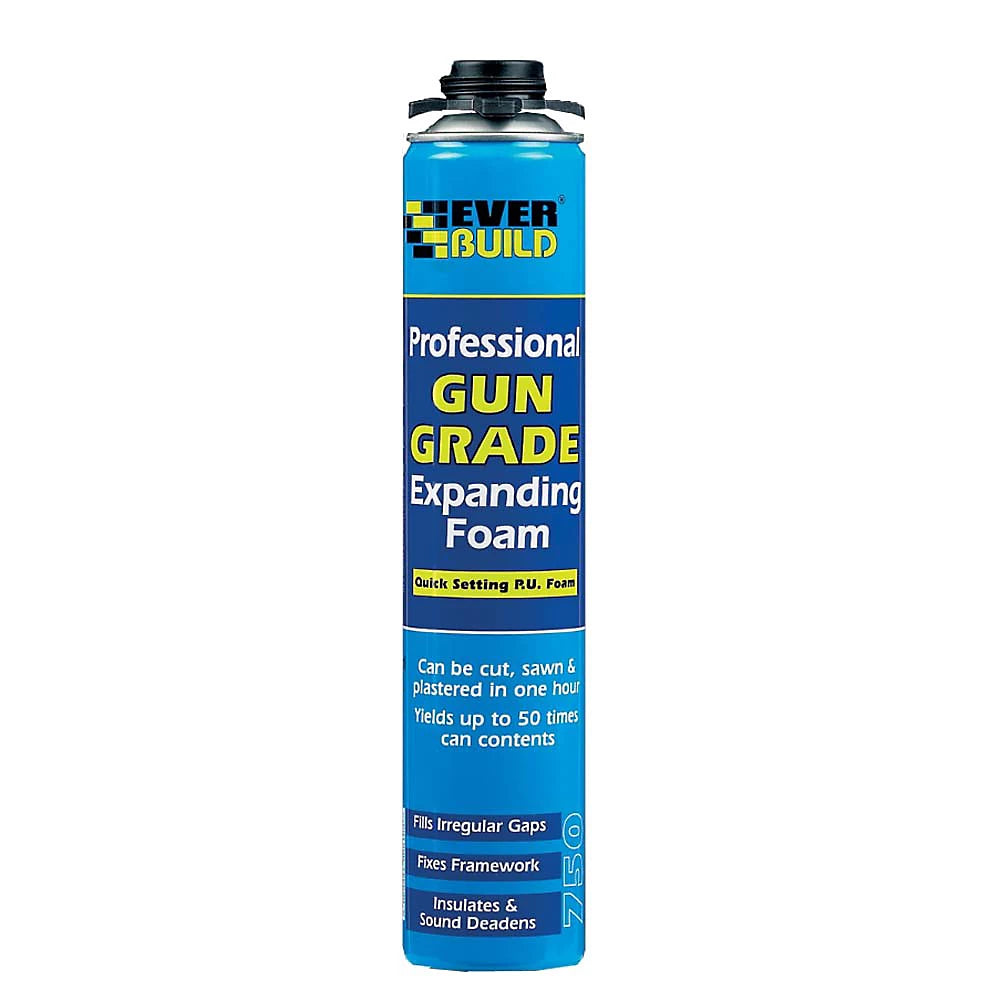 EVERBUILD PROFESSIONAL GUN GRADE EXPANDING FOAM GAP FILLER 750ML \\\KD36346