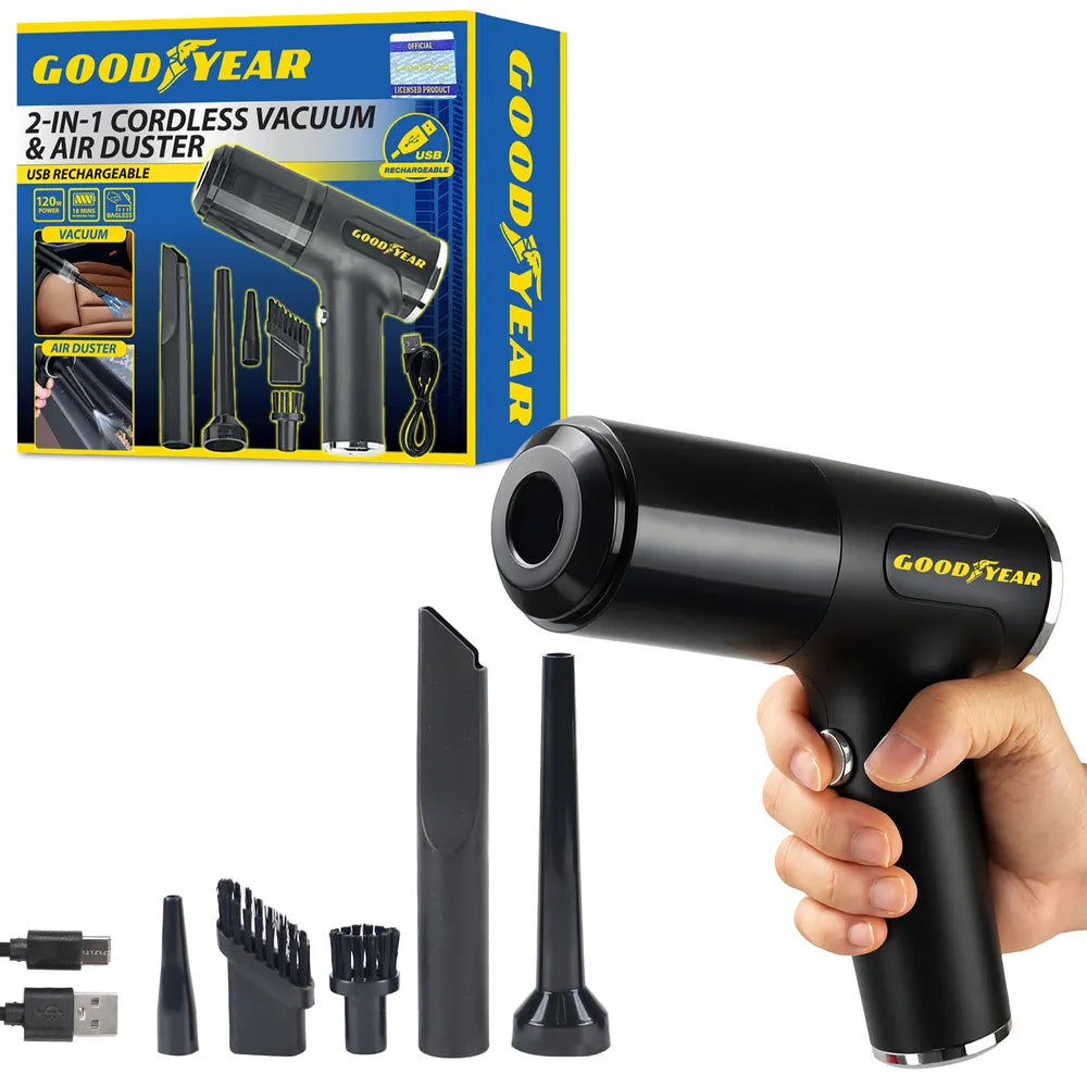 GOODYEAR 3-IN-1 CORDLESS VACUUM AIR DUSTER & INFLATOR \\\KD36350