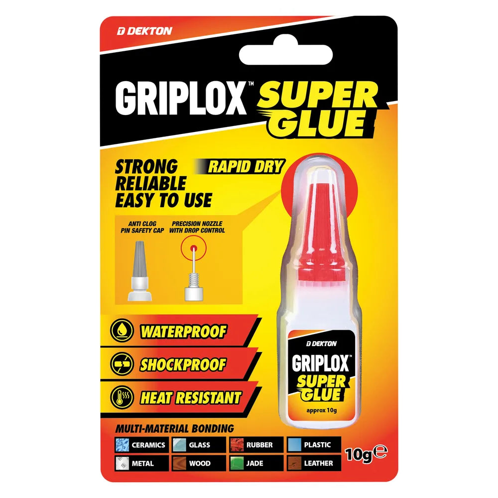 DEKTON GRIPLOX RAPID DRY SUPER GLUE 10G \\\KD36351