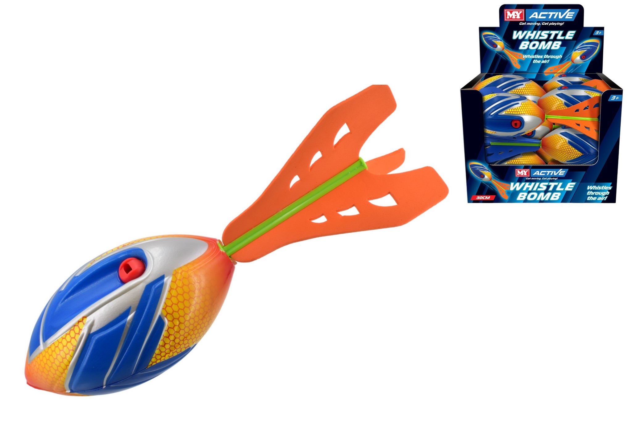 MY PU WHISTLE BOMB THROW TOY 30CM \\\KD36379