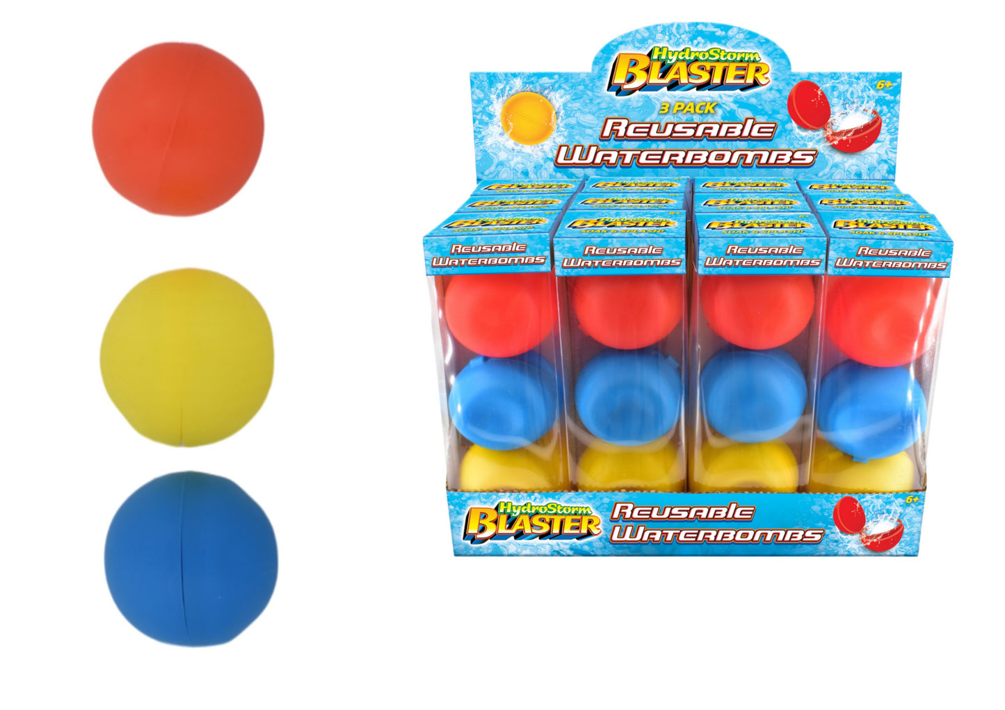HYDROSTORM BLASTER REUSABLE WATER BOMBS 3/PK \\\KD36386