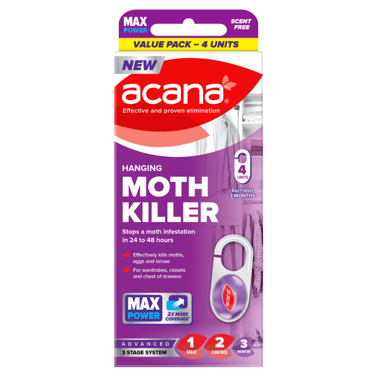ACANA MAX HANGING MOTH KILLER 4/PK \\\KD36403