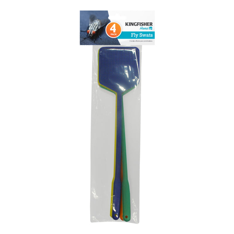 KINGFISHER PLASTIC FLY SWATS 4/PK \\\KD36426