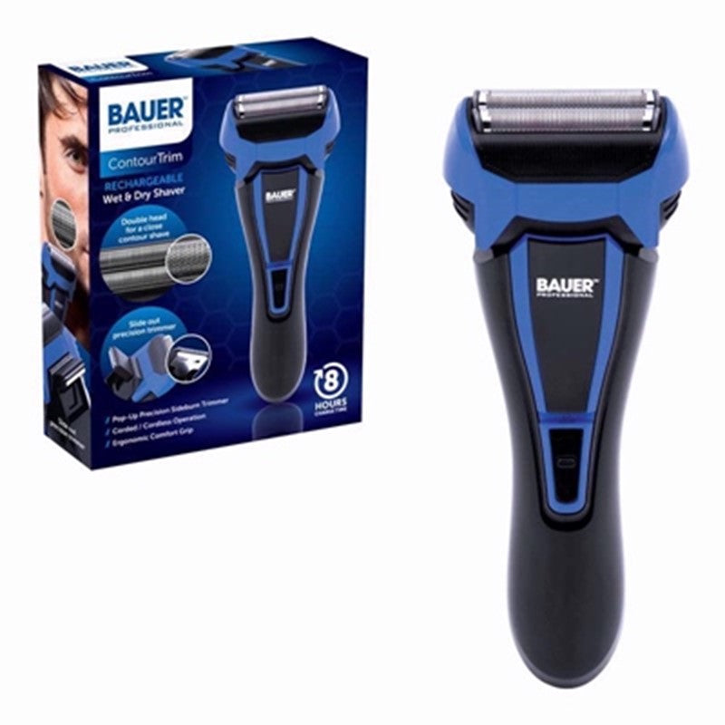 BAUER RECHARGEABLE WET AND DRY CONTOUR SHAVER / TRIMMER \\\KD36466