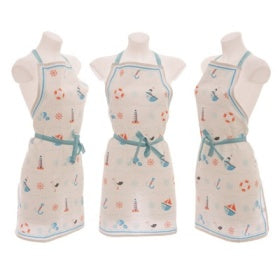 NAUTICAL DESIGN COTTON APRON. KITC107 \\\KITC107