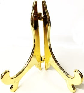 GOOD QUALITY GOLD PLASTIC PLATE DISPLAY STAND 3 - 6 INCH PLATES. KM2227 \\\KM2227