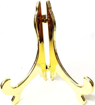 GOOD QUALITY GOLD PLASTIC PLATE DISPLAY STAND 6 - 10 INCH PLATES. KM2228 \\\KM2228