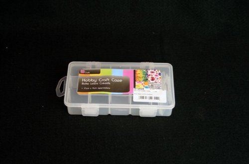 ADJUSTABLE (REMOVABLE DIVIDER) DURABLE PLASTIC HOBBY ART CRAFT STORAGE CASE /... QE0016. KST2024 \\\KST2024