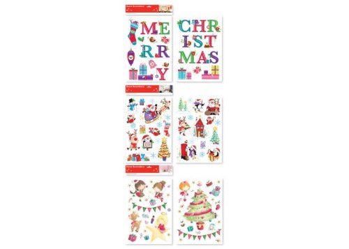 SELF ADHESIVE PRE CUT CHRISTMAS / XMAS ROOM DECORATIONS STICKERS (HOME ART DE.... KWSAT \\\KWSAT