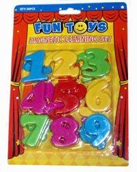 EDUCATIONAL TOYS : 26 MAGNETIC PLASTIC NUMBERS [TOY]. L02590 \\\L02590