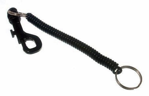 KEYRING SPIRAL PLASTIC BLACK. M1775 \\\M1775