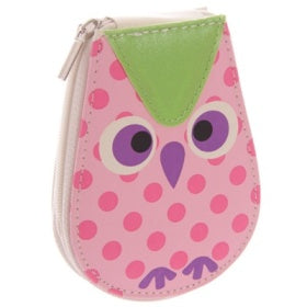 CUTE PINK POLKA DOT OWL MANICURE SET. NAIL05A \\\NAIL05A