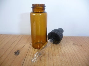 10ML AMBER GLASS BOTTLE WITH DROPPER PIPETTE - 1 PC   6DRO1. DP20959 \\\ND10A