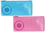 ASSORTED COLOUR GLITTER PRINT PENCIL CASE SEND 1 ONLY!. NVGC \\\NVGC