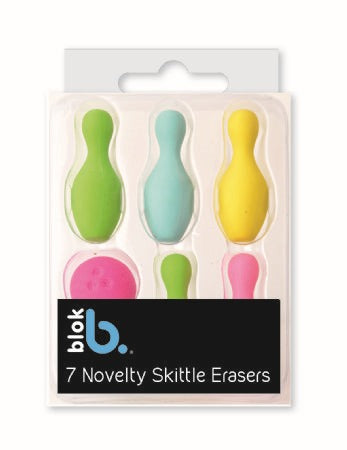NOVELTY SKITTLE ERASER SET. NVSS \\\NVSS
