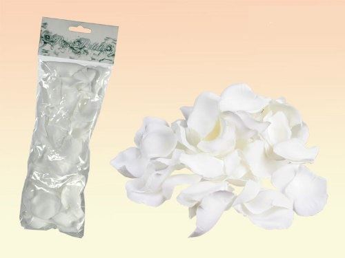 100 PCS WHITE ROSE FAKE PETALS CONFETTI WEDDING ENGAGEMENT CHRISTMAS PARTY DECORATIONS FLOWER FAVORS. OB500099 \\\OB500099