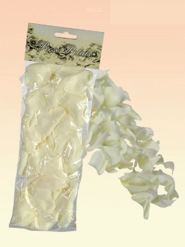 100 PCS CREME ROSE FAKE PETALS CONFETTI WEDDING ENGAGEMENT CHRISTMAS PARTY DECORATIONS FLOWER FAVORS. OB500101 \\\OB500101