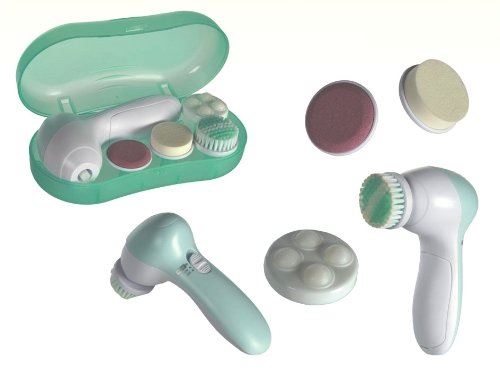 4 IN 1 PORTABLE ELECTRIC FACIAL BODY EXFOLIATOR MASSAGER CLEANSER PLUS BRUSH. OB763217 \\\OB763217