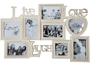 IVORY PHOTO FRAME LIVE LOVE LAUGH. OB942564 \\\OB942564