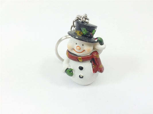 NOVELTY FANCY CHRISTMAS XMAS KEYRING KEY CHAIN STOCKING SACK FILLER - SNOWMAN. OB946102SNOW \\\OB946102SNOW