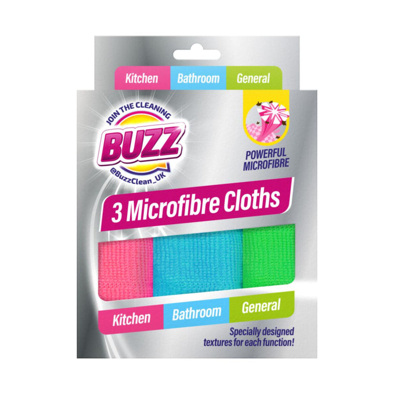 BUZZ MICROFIBRE CLOTHS 3/PK. OL320499 \\\OL305989