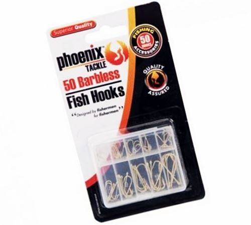 50 GOLD BARBLESS FISH HOOKS. P096046 \\\P096046
