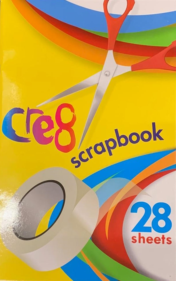 21 X 29.7CM SCRAP BOOK WITH COLOURING PAGES. P1000 \\\P1000