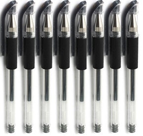 SWIFT PULL CAP GEL PENS 6/PK - ASSORTED COLOUR. P3058 \\\P2334