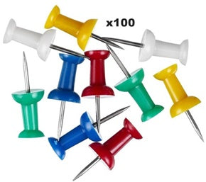 PACK OF 100 STORAGE BOX PUSH PIN. P2347 \\\P2347